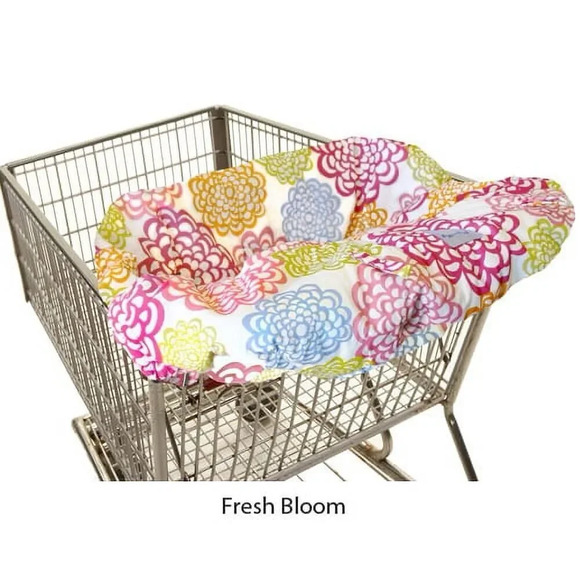 Itzy Ritzy Fresh Blooms Shopping Cart/ High Chair Cover Floral Colors NO STAINS - Picture 1 of 5